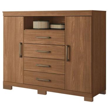 Imagem de Comoda Havana Master Com Pés Jatobá Acetinado - Santos Andirá