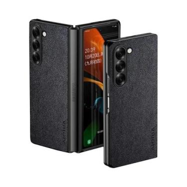 Imagem de Capa De Telefone De Couro Luxuosa Para Samsung Galaxy Z Fold 6 7 5 4 3