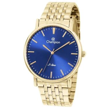 Imagem de Relógio Champion Masculino Ref: Cn21112a Slim Dourado