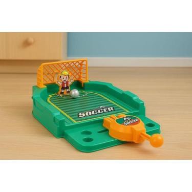 Imagem de Mini Jogo Futebol Mesa Duelo Pênaltis Arena Futsal Botões Brinquedo Co