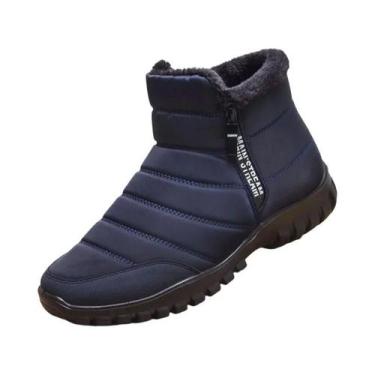 Imagem de Tênis De Inverno Masculinos Antiderrapantes, Quentes E Casuais, Solado