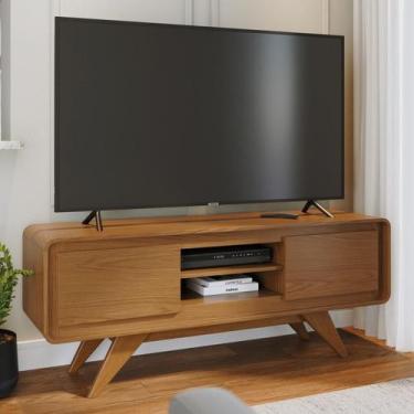 Imagem de Rack Tv 55 Pol 150cm Orgânico 2 Portas Cecy Nature Z56 - Mpozenato