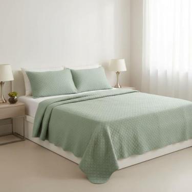 Imagem de Kit Cobre Leito Queen 03 Pcs ( 01 Colcha 2,20 x 2,30 m 02 Fronhas 50 x