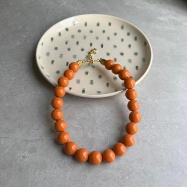 Imagem de Colar de bola Grande Resina Cor:TELHA - Nilza Biju, Telha