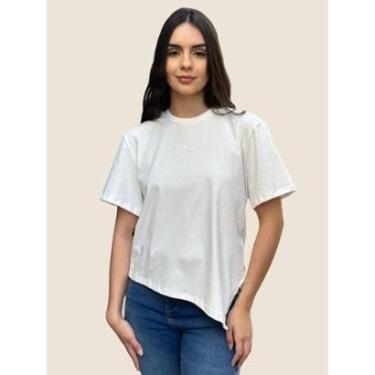 Imagem de Camiseta Feminina Com Detalhe Assimétrico Colcci-Feminino