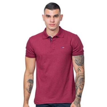 Imagem de Camisa Polo FMF Masculina Básica Piquet no Estilo Bordado França-Masculino