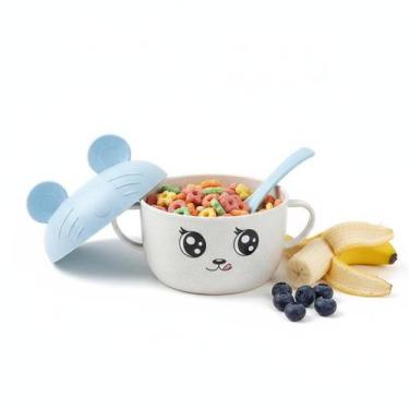 Imagem de Kit Papinha Caneca + Colher E Tampa De Plástico De Ursinho - Dantas, A