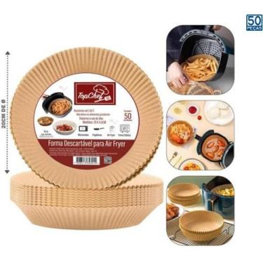 Imagem de Fomra de Papel de Parede Ayr fryer Descartável com Kit 50un - zein, 20
