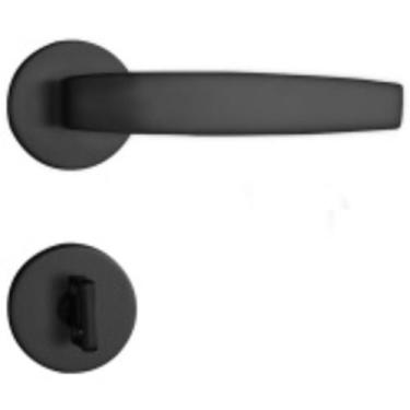 Imagem de Fechadura vic zamac preto pado, Banheiro