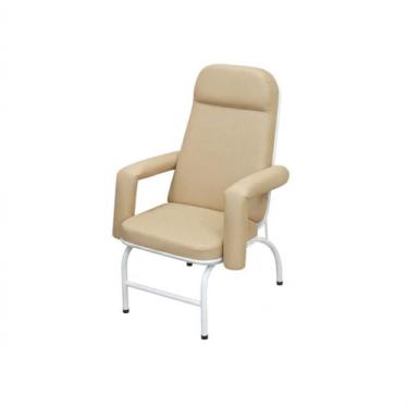 Imagem de Poltrona Hospitalar Fixa Descanso e Acompanhante Comfort Bege - Metal 