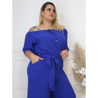 Imagem de Macacão solto verão com cinto - Brasil Baby, Azul
