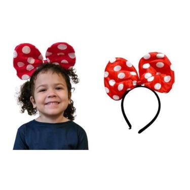 Imagem de Arco Tiara Minnie Cetim Infantil p/ Festa, Fantasia e Cosplay - Lynx P