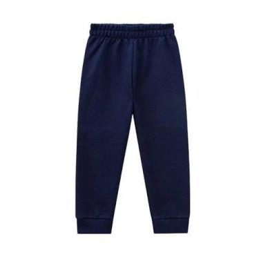 Imagem de Calça Moletom Infantil Flanelada Punho Kyly 4 ao 8 137036, Azul, Marin