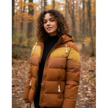 Imagem de Jaqueta puffer trio capuz 40100046 - Alpelo, Doce de leite, 40