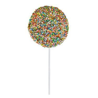 Imagem de Pirulito de Chocolate ao Leite com Missanga (10 Uni.) Borússia Chocola
