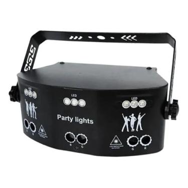 Imagem de Canhão De Raio Laser Projetor Holográfico Dmx 15 Eye Luz Led 127/220v 