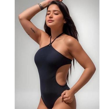 Imagem de Body Maiô Engana Mamãe Feminino Tecido Suplex Preto moda verão moda pr
