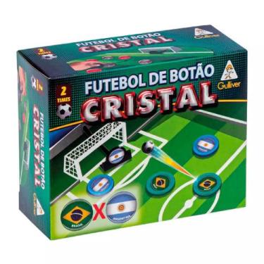 Imagem de Jogo de Futebol de Botão - Cristal - Brasil x Argentina - Gulliver - G