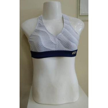 Imagem de Top nadador - TOP FIT, Branco, Marinho, M