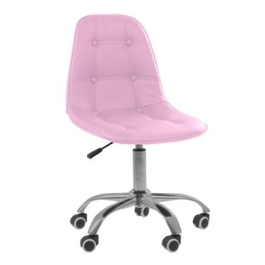 Imagem de Cadeira Giratória Office Eiffel Botonê Oficial - Rosa - Oficial Websho