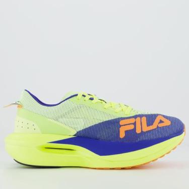 Imagem de Tênis Fila Racer Carbon 3 Feminino Verde e Azul, 35