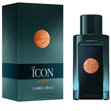 Imagem de Perfume The Icon Attitude Masculino Eau de Parfum Aromático 100ML Antonio Banderas