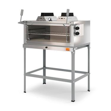 Imagem de Forno Refratário a Gás Tostando FLI800 com Infravermelho em Aço Carbono 80cm Cinza com Ventilação Interna 220V