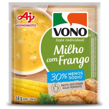 Imagem de Sopa cremosa VONO Sabor Milho com Frango Menos Sódio 18G - AJINOMOTO