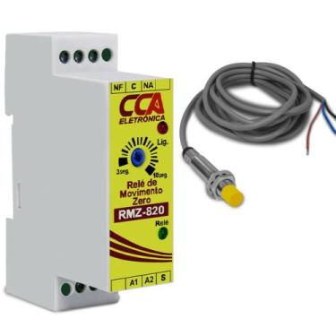 Imagem de Rele monitoramento movimento zero para eixo motor + sensor - Sibratec