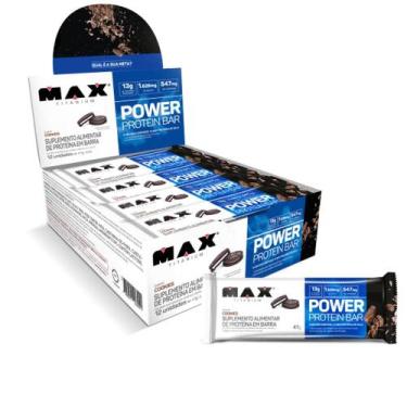Imagem de Max Titanium Proteína Titaniumpower Protein Bar 41g Display Com 12 Uni