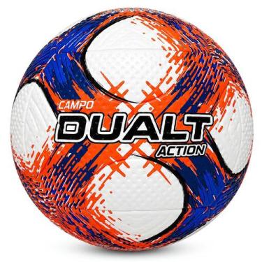 Imagem de Bola de Futebol Campo Dualt Recreativa Action Mod 1, Branco, Azul, Lar