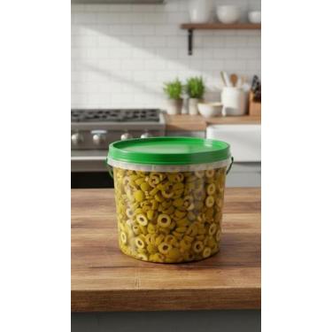 Imagem de Azeitona Verde Fatiada em Conserva Balde 2kg - Congratulations Store