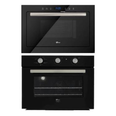 Imagem de Kit Infinity Fischer Microondas Touch Black Grill e Forno com Air Frye