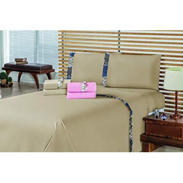 Imagem de Jogo de Lençol Diplomata 3 Peças, Mellindre, Rosa, Solteiro, Sofisticada