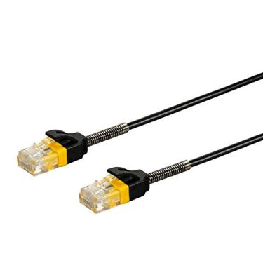 Monoprice Cabo Ethernet Cat6 – Cabo de rede Internet – RJ45, trançado,  550Mhz, UTP, fio de cobre puro e desencapado, 24AWG, 7,6 m, preto