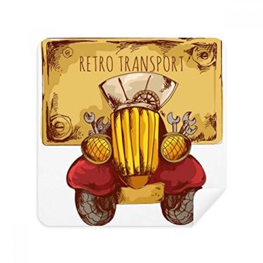 Imagem de Tecido de camurça com estampa de desenho animado retrô vintage para transporte de carro Grã-Bretanha, Reino Unido, pacote com 2