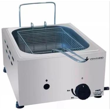 Imagem de Fritador Gás e Óleo Fritadeira 5 Litros 1 Cuba 1/2 - Sfg112 - Venâncio