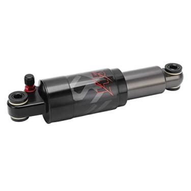 Imagem de Amortecedor de choque de bicicleta, amortecedor pneumático de 6,50 x 0,90 pol. (165 x 24 mm) 100 PSI, suporte de suspensão de rebote de choque traseiro de bicicleta para estrada cascalho Mountain Bike Scooter dobrável