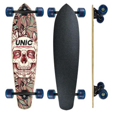 Imagem de Skate Longboard Completo Unic - Caveira - Unic Skateboard