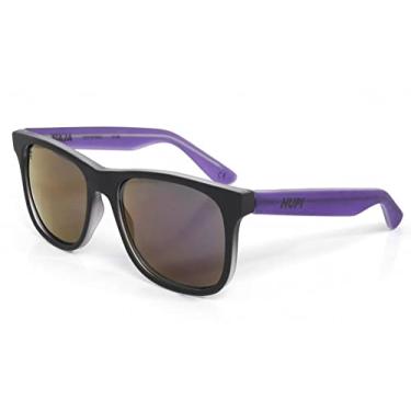Imagem de Óculos de Sol Hupi Naja Infantil Preto Fosco/Roxo - Lente Roxo Espelhado, Cor: Preto/roxo