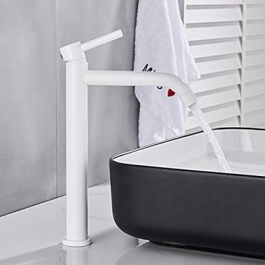 Imagem de Torneiras de bacia pretas torneira misturadora de bacia de banho vaso de banheiro lavatório torneiras misturadoras de água quente e fria torneira misturadora, branco, china