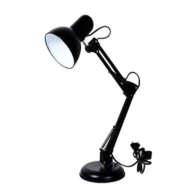 Imagem de Luminária De Mesa Bivolt Articulável Com Garra Na Cor Preta Vermelha Branca Base E Garra Leitura Lâmpada Proteção Para Os Olhos Lâmpada Ajustar Dobrar Estudantes Crianças Luzes Para Sala Quarto PREMIUM ONYK (Preto)