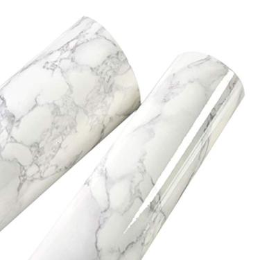 Imagem de Tingpai 5 m Padrão De Mármore Water-resistant Moistureproof Removível Auto Adesivo Papel De Parede Peel & Va Adesivos De Parede De PVC pa Sala de estar Banheiro Cozinha Bancada 1#