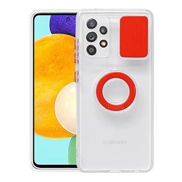 Imagem de Capa protetora de lente de câmera deslizante para Samsung Galaxy A12 A32 5G A52 A72 S21 Plus S22 Suporte de anel ultratransparente tampa traseira, T6, para Samsung A32 5G