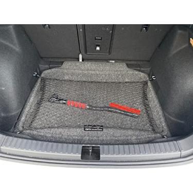 Imagem de Rede de carga de malha elástica para porta-malas automotivo estilo piso para Volkswagen Taos S SE SEL 2021 2022 - Organizador e armazenamento premium de porta-malas - Rede de bagagem para SUV - Melhor organizador de carro para Volkswagen Taos S SE SEL