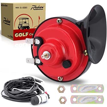 Imagem de Roykaw Kit de buzina de 12 volts para carrinho de golfe botão de montagem no chão para EZGO Club Car Yamaha, UTV, barco