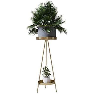 Imagem de Suporte De Flores De Ferro, Suporte De Vaso De Flores Multicamadas, Prateleira De Varanda De Chão, Prateleira De Flores Simples Na Sala De Estar Interna,Ouro,B,Collector88