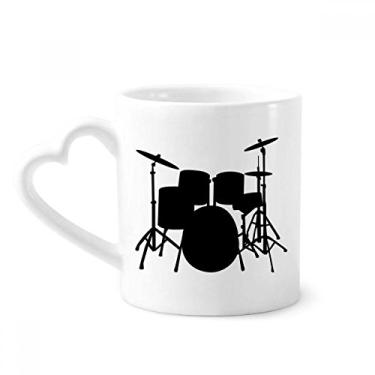 Imagem de Song Music Drum Kit Energy Mug Caneca de café cerâmica copo de coração de vidro