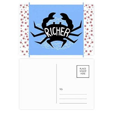 Imagem de Caranguejo preto com contorno de animal de Natal natural flor de Natal, cartão postal de bênção