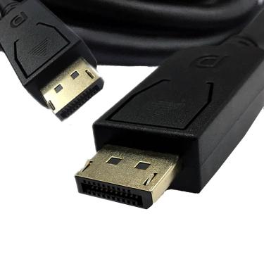 Imagem de Cabo Displayport 1.2 Conectores Ouro Vídeo Pc de 10 Metros